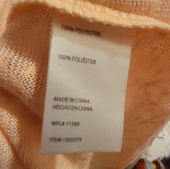 Weatherproof Vintage Hoodie Peach Size Medium - Picture 8 of 9